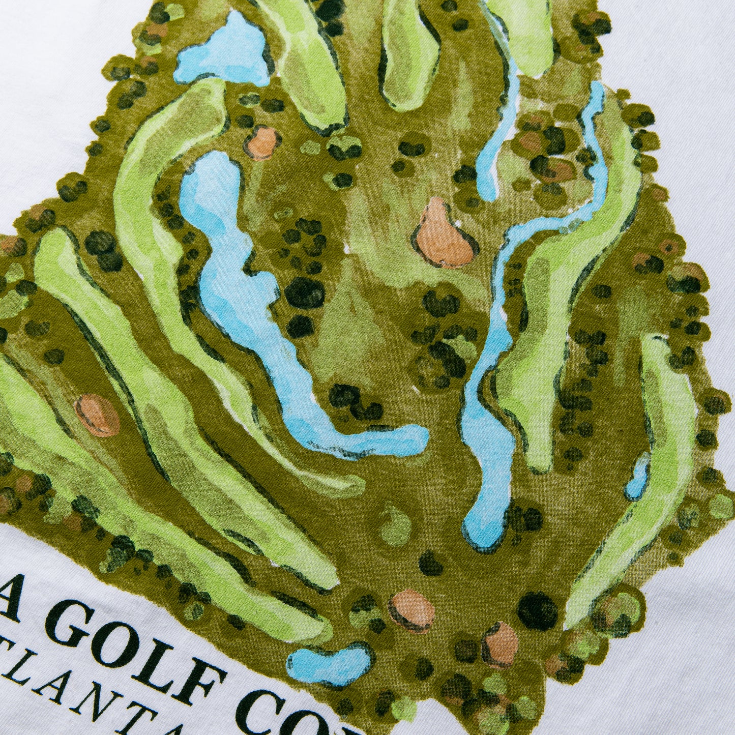 Course Map Tee - White