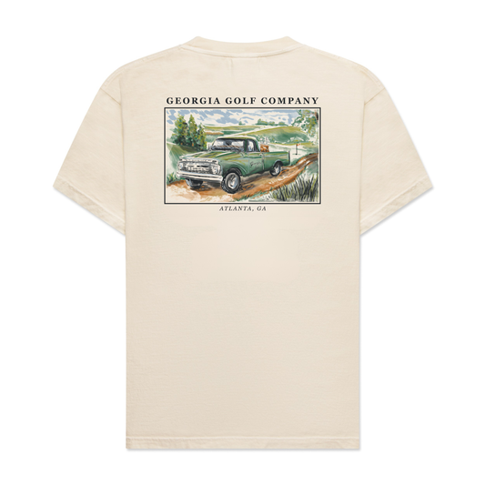 Pickup Truck Tee - Cream