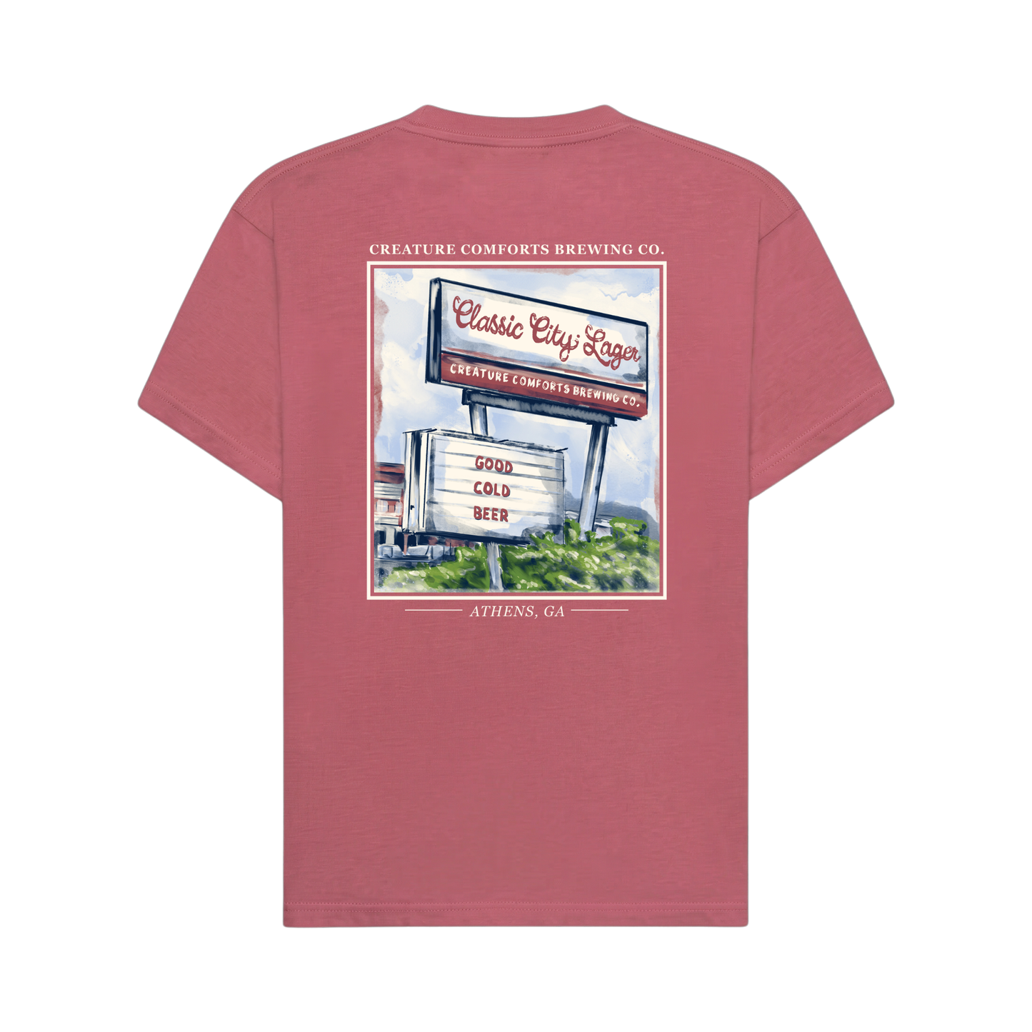 Creature Comforts Marquee Tee - Red