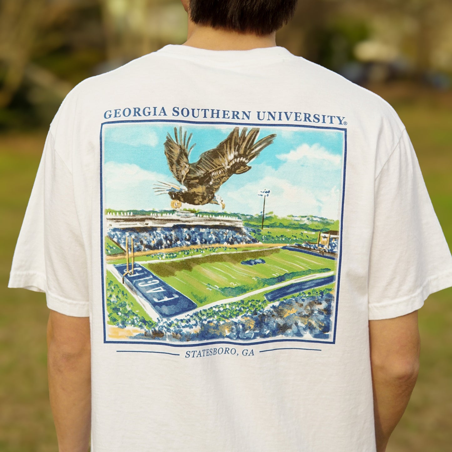 Georgia Southern Stadium Tee - White