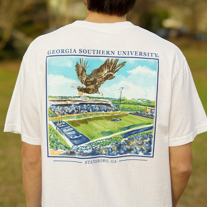 Georgia Southern Stadium Tee - White