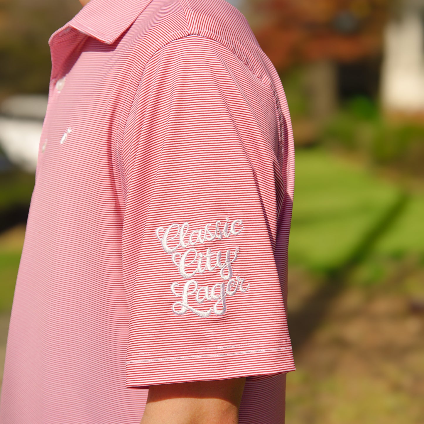 Creature Comforts Classic City Lager Polo - Red