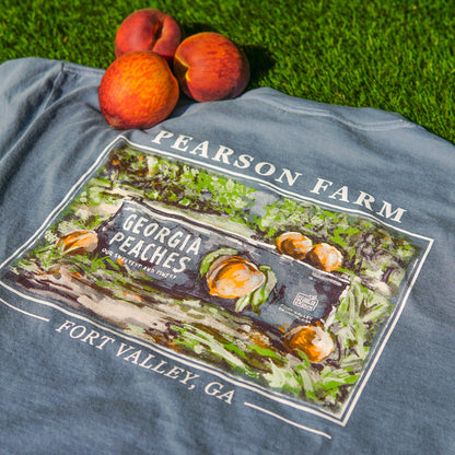 Pearson Farm Peach Crate Tee - Blue