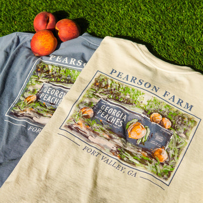 Pearson Farm Peach Crate Tee - Blue