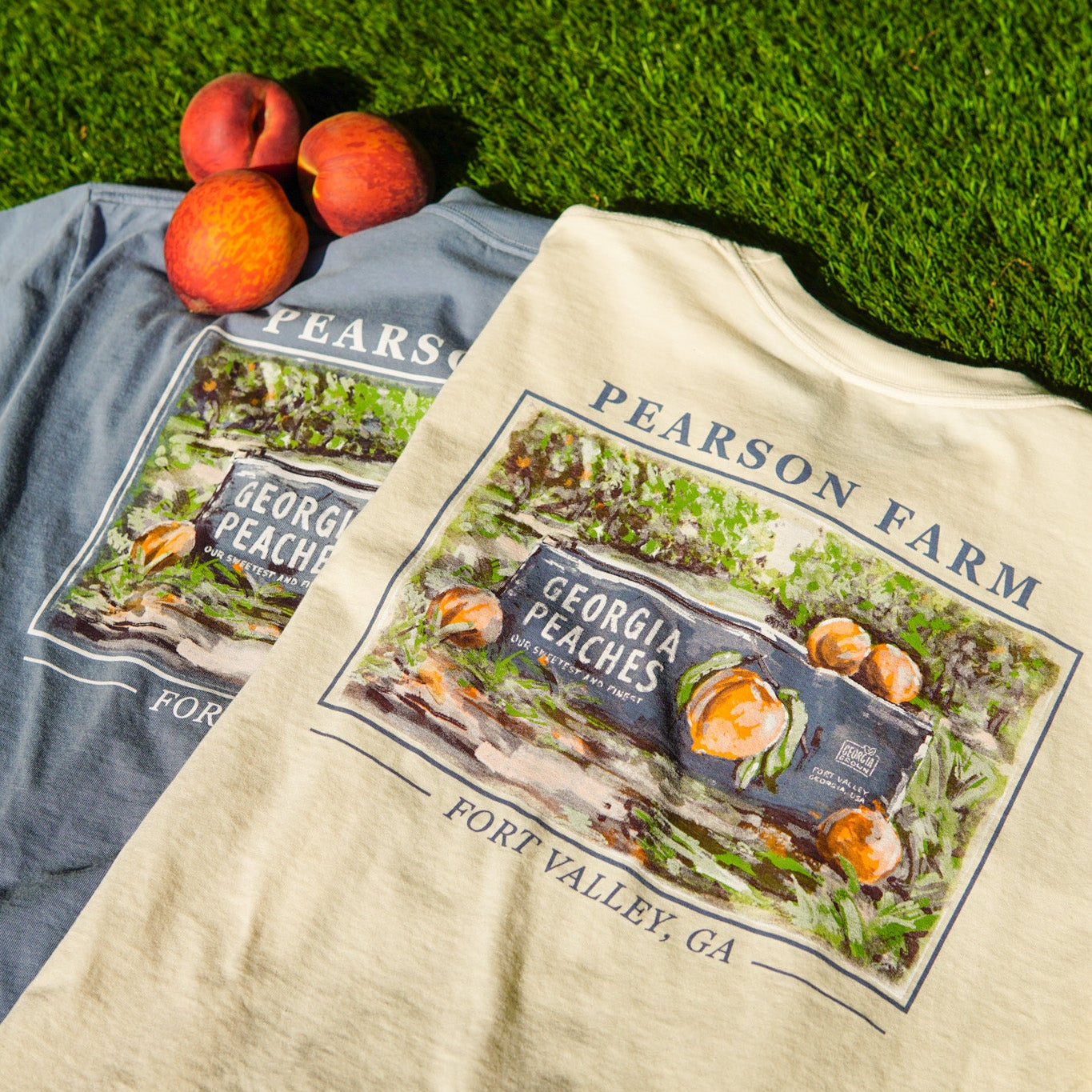 Pearson Farm Peach Crate Tee - Cream