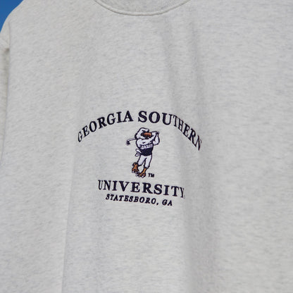 Georgia Southern Golfing Strutter Crewneck - Heather Gray