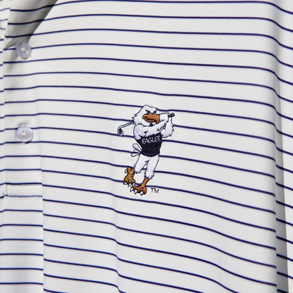 Georgia Southern Golfing Strutter Stripe Polo - White