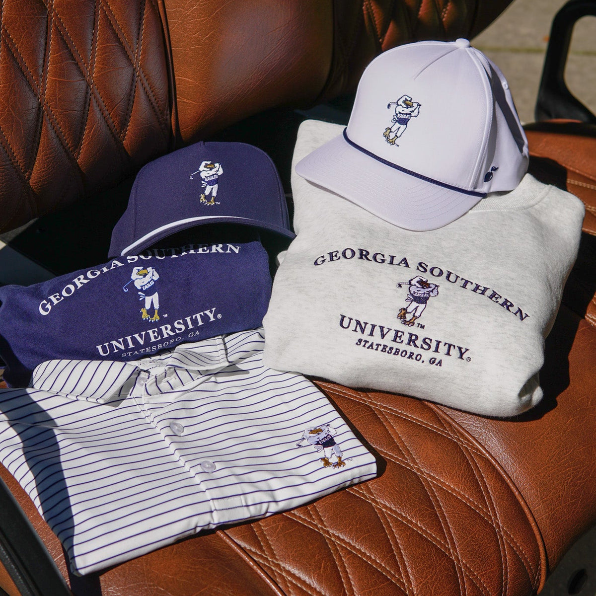Georgia Southern Golfing Strutter Tee - Navy