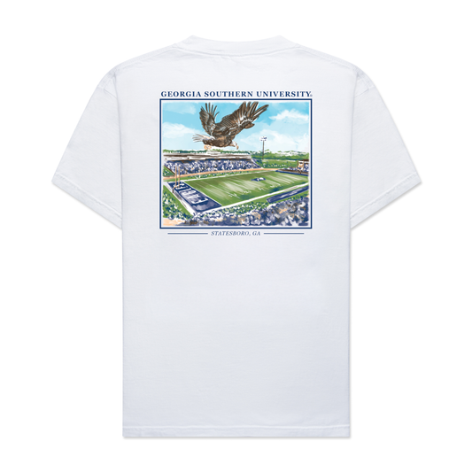 Georgia Southern Stadium Tee - White
