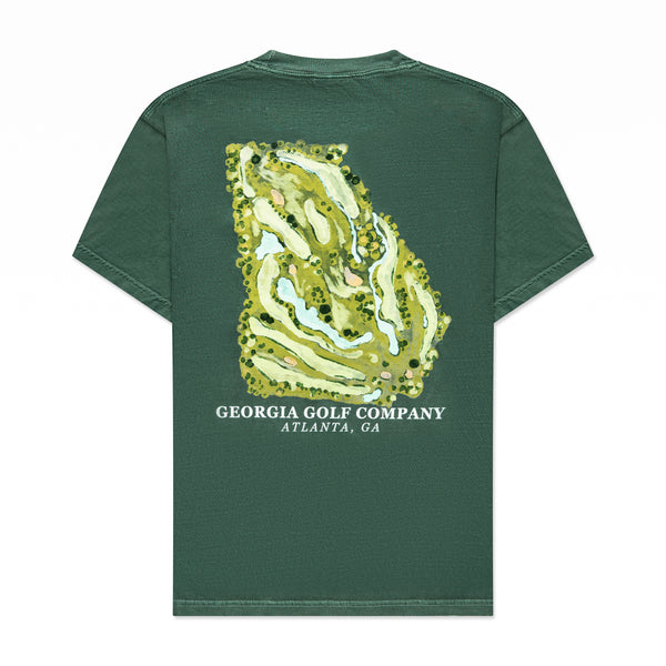 Course Map Tee - Green – Georgia Golf Company