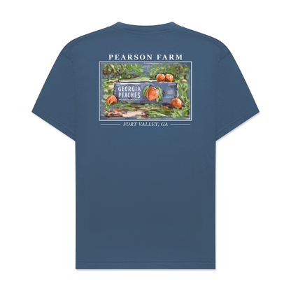 Pearson Farm Peach Crate Tee - Blue