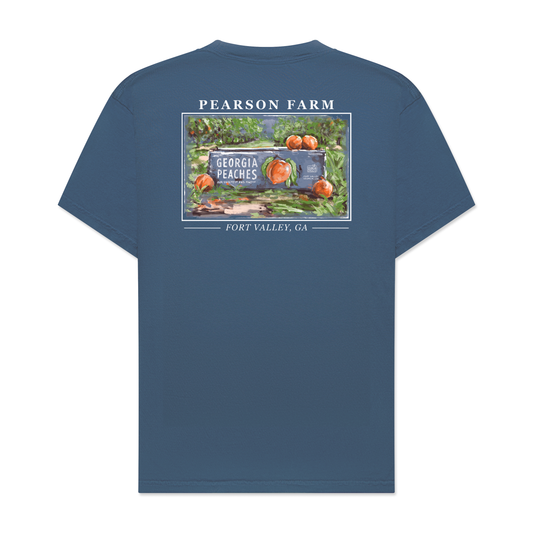 Pearson Farm Peach Crate Tee - Blue