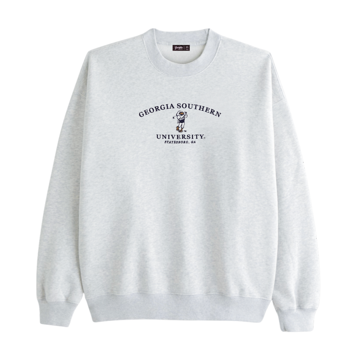 Georgia Southern Golfing Strutter Crewneck - Heather Gray